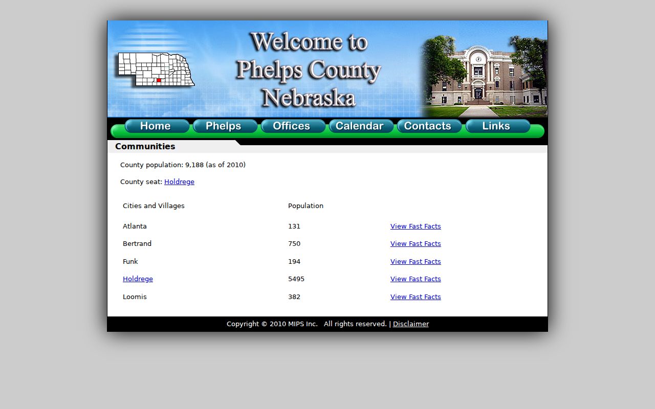 Official Phelps County communities page
